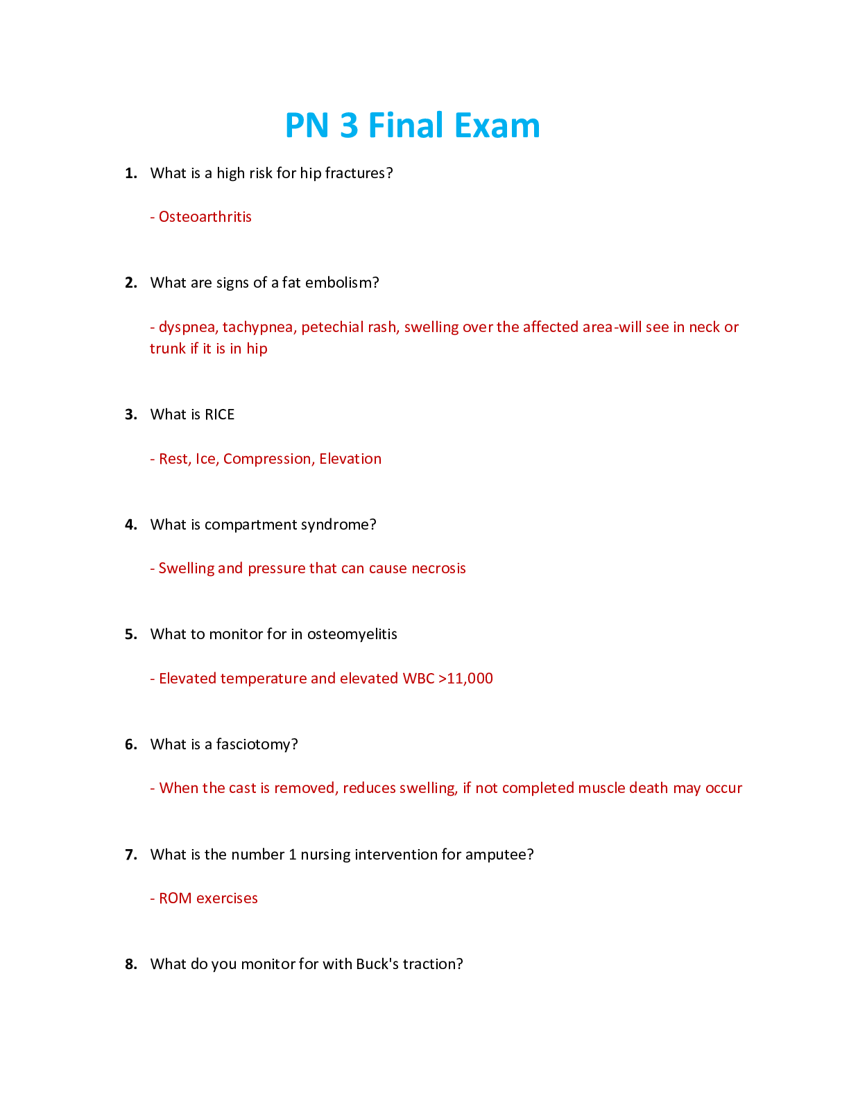 Preview image for NUR 2790 / NUR2790: Professional Nursing III / PN 3 Final Exam Review (Latest 2021/2022) Rasmussen